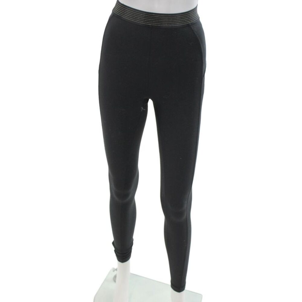 Lululemon Women Ankle Leggings Black Synthetic Athleisure Size 4